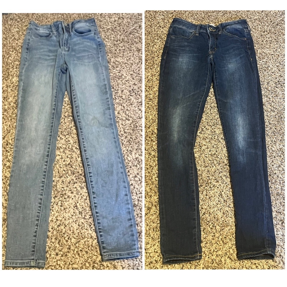Bundle So Ultimate Jegging High Rise Denim Jeans Dark Wash Light Wash Size 1/25W